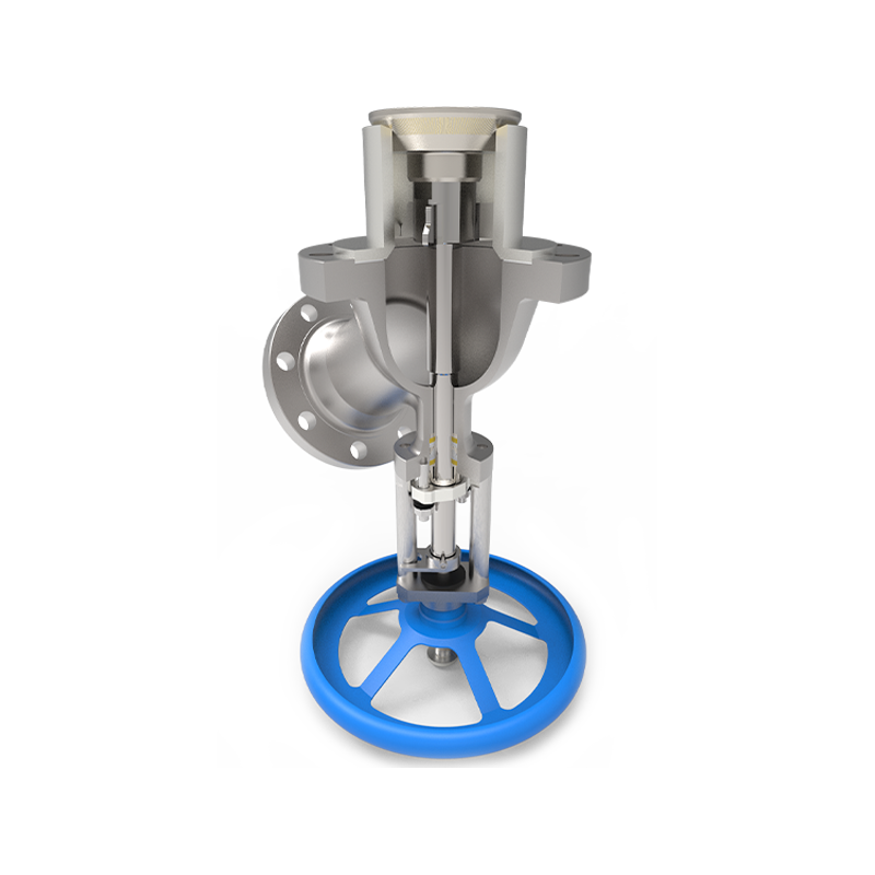 Upward expansion tank bottom valve