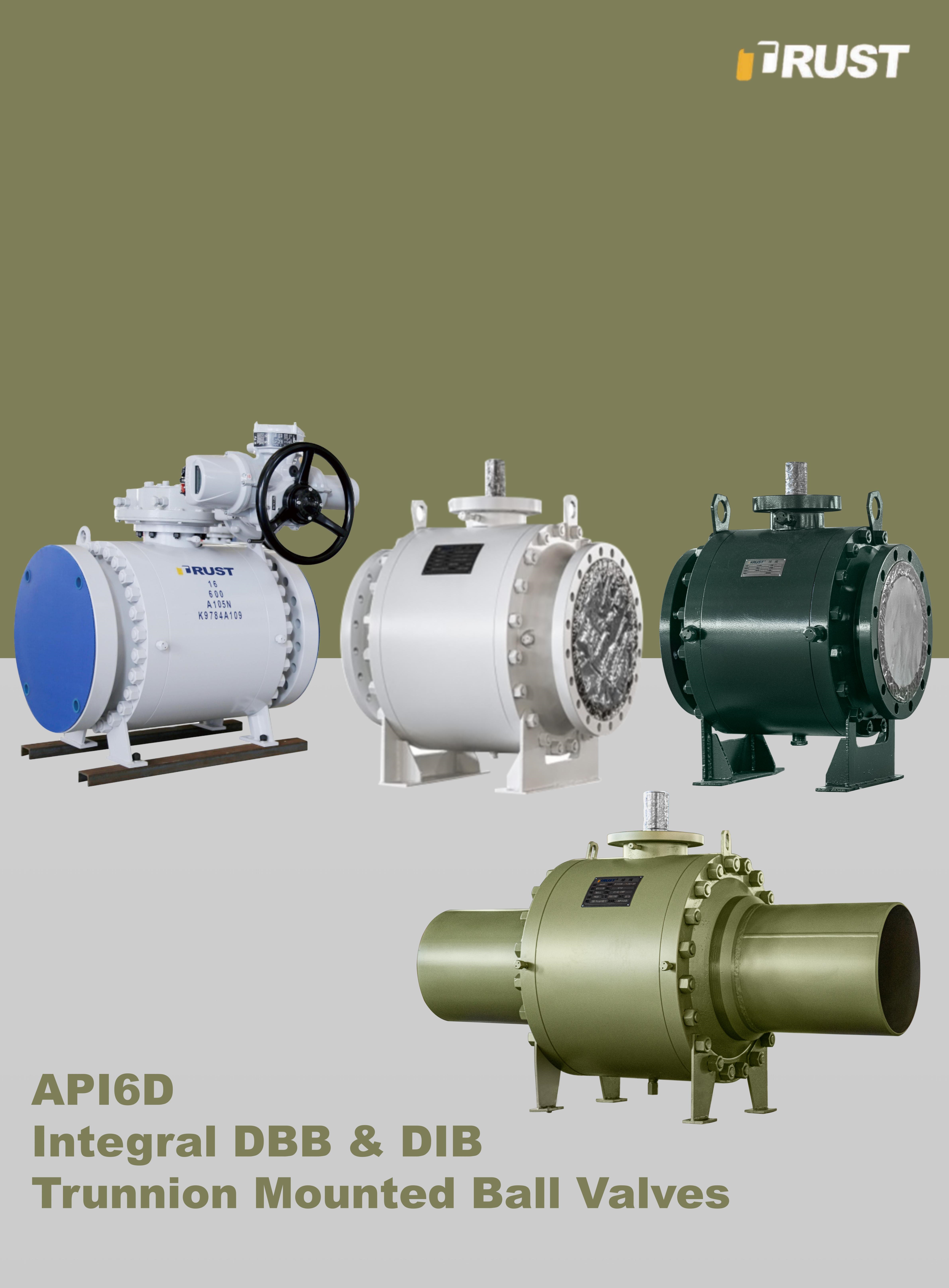 Integral DBB & DIB Trunnion Mounted Ball Valves