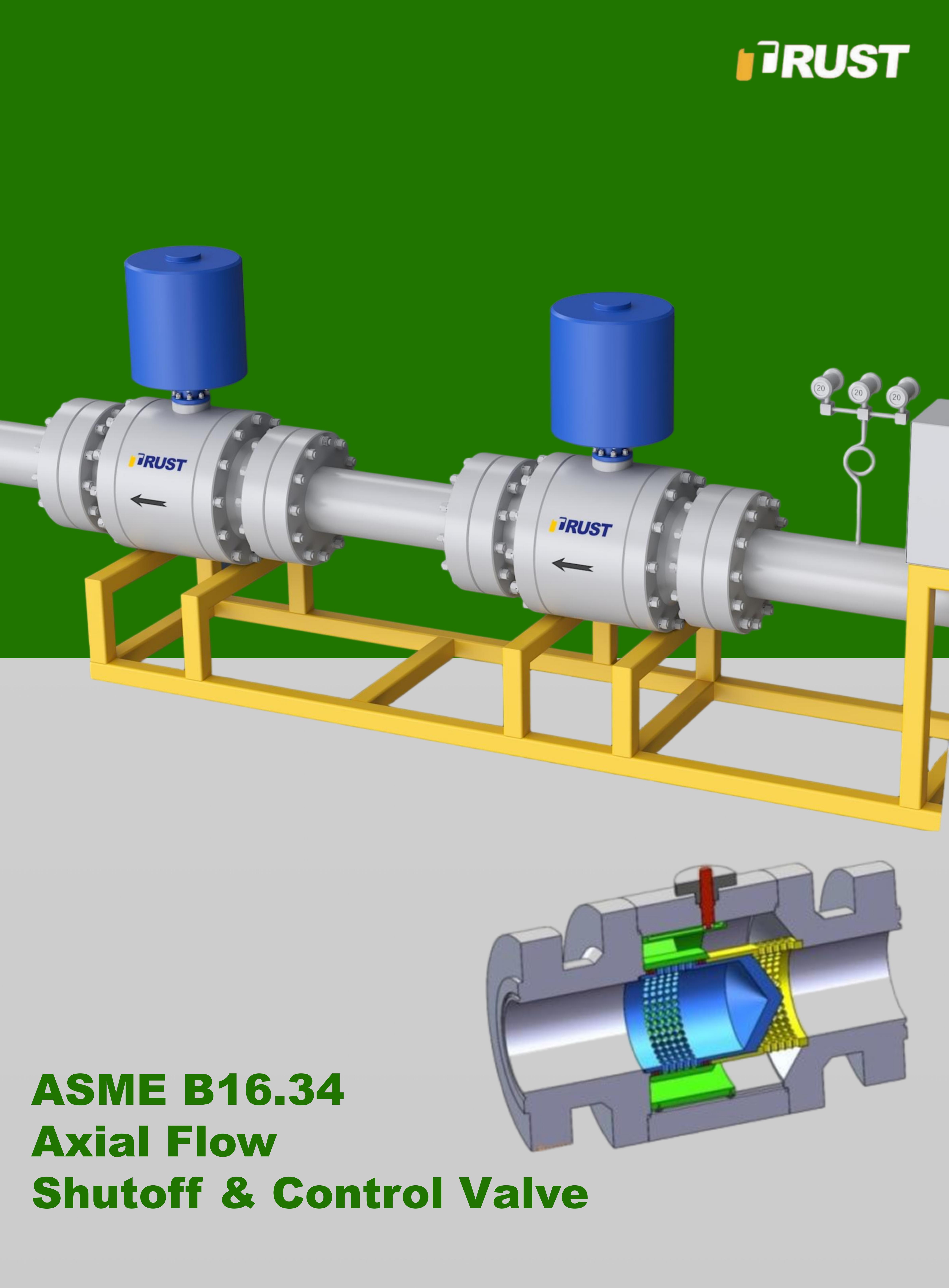 Axial Flow Shutoff & Control Valve
